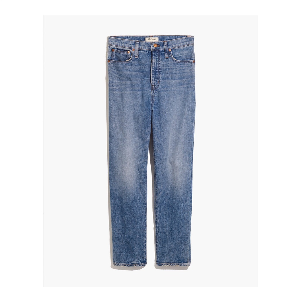 Madewell classic straight jean in peralta wash